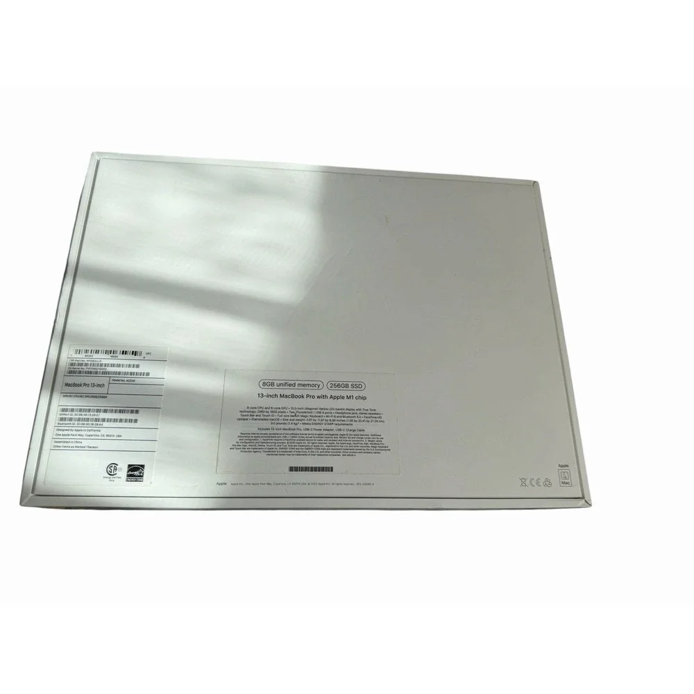 Apple MacBook Pro 13‎ Inch Model A2338 256GB Silver W/Pamplets Box Only